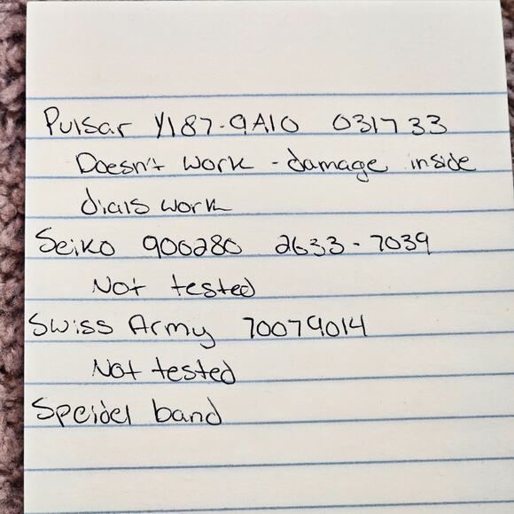 Lot of Vintage Watches Pulsar Seko Swiss Army and Speidel Band for Parts/Repair - Picture 16 of 16